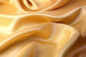 Obraz premium Luxurious gold silk texture background adds a touch of elegance perfect for fashion. Generative AI