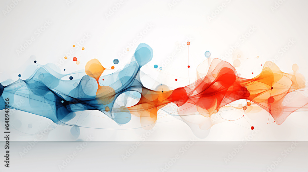Fototapete a technical abstract featuring generative ai is presented against a clean white background, symboliz