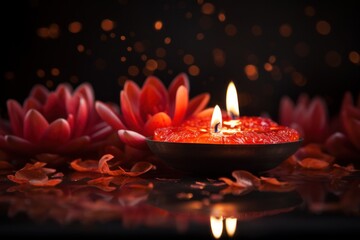 Diwali is an Indian holiday, the festival of fire. Generative AI.