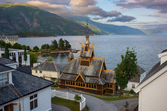 St. Olaf's Church, built in 1897, is an Anglican church located Balestrand, Norway