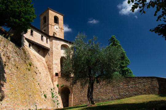 Italy - Castel of Montegridolfo in Emilia Romagna region 