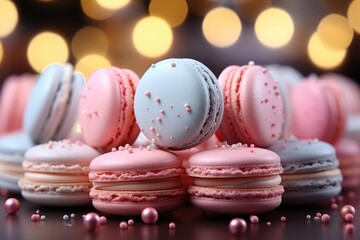 Obraz premium Colorful background with festive sweets.