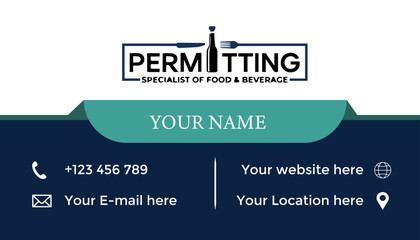 Business card design, Clean professional business card template, visiting card, abstract business card template color. Minimal Business Card 