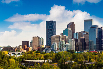 Obraz premium Calgary in sunny day, Canada