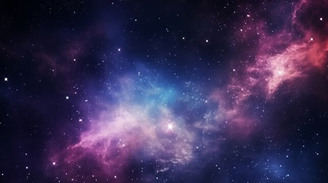 Beautiful Nebula in the night sky wallpaper background	
