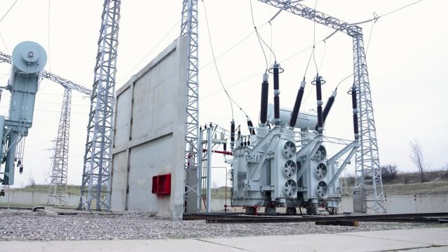 High voltage substation transformer