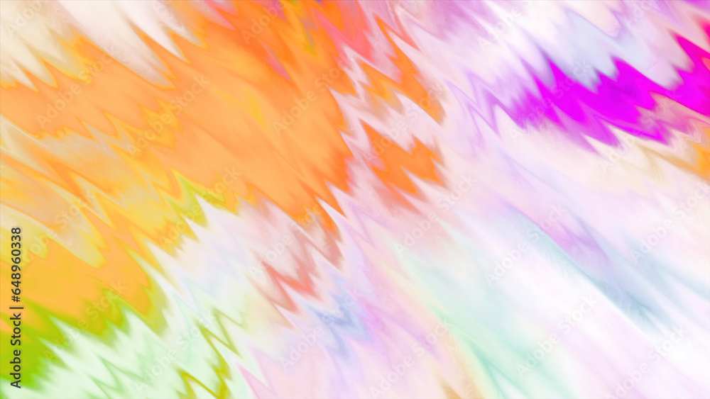 Poster flashing colorful background with moving waves. motion. mirror stripes with waves move in colorful b