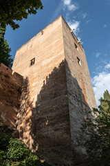 Tower of the Infantas on the Cuesta de los Chinos of the Alhambra