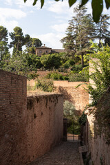 View of the Partal Palace from the old access to the Generalife from the Cuesta de los Chinos