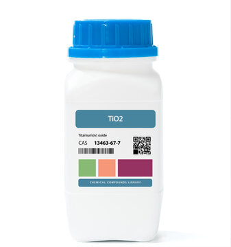 TiO2 - Titanium(IV) Oxide (Titanium Dioxide).