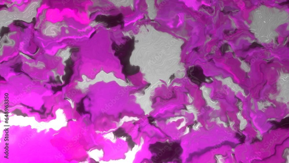Poster colorful spots move in abstract fluid pattern. motion. animation of moving streams of spots in liqui