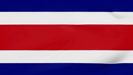 Costa Rica flag waving animated background - Powered by Adobe