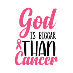 Stylish , fashionable  and awesome Breast Cancer typography art and illustrator