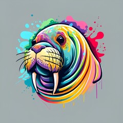 Whimsical Walrus Splash