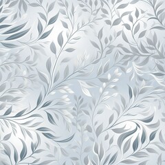 Light gray flowers with seamless nature pattern. Seamless floral pattern