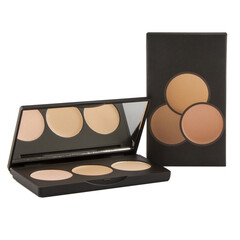 Cosmetic product face sculptor with brush isolated on white background.