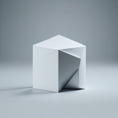 3d white box