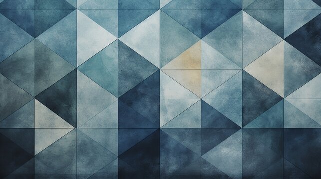 Asymmetrical mosaic background in dark blue with a rough texture. dark blue jeans color concept