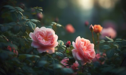 Vibrant Spring Flowers: Pink Forest Rose