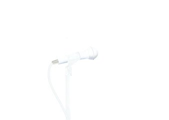 リアルな白いスタンドマイク