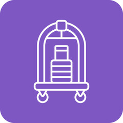 Luggage Cart Icon