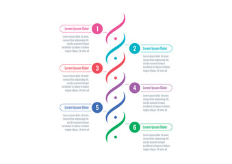 infographic template for growth, education, business. six options infographic template. internet, annual report, web, business, magazine information template