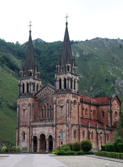 Fototapeta na wymiar Basilica of Covadonga in Asturias (Spain)