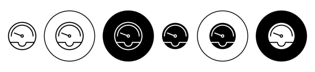 slow icon set in black filled and outlined style. suitable for UI designs - obrazy, fototapety, plakaty