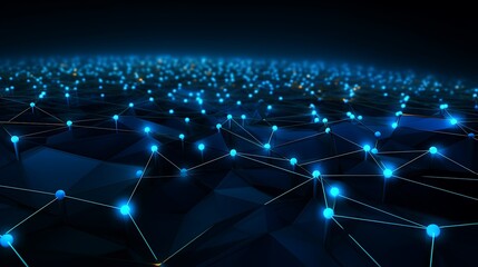 Obraz premium data science, internet, cloud networking, server architecture, artificial intelligence futuristic blue color abstract technology background