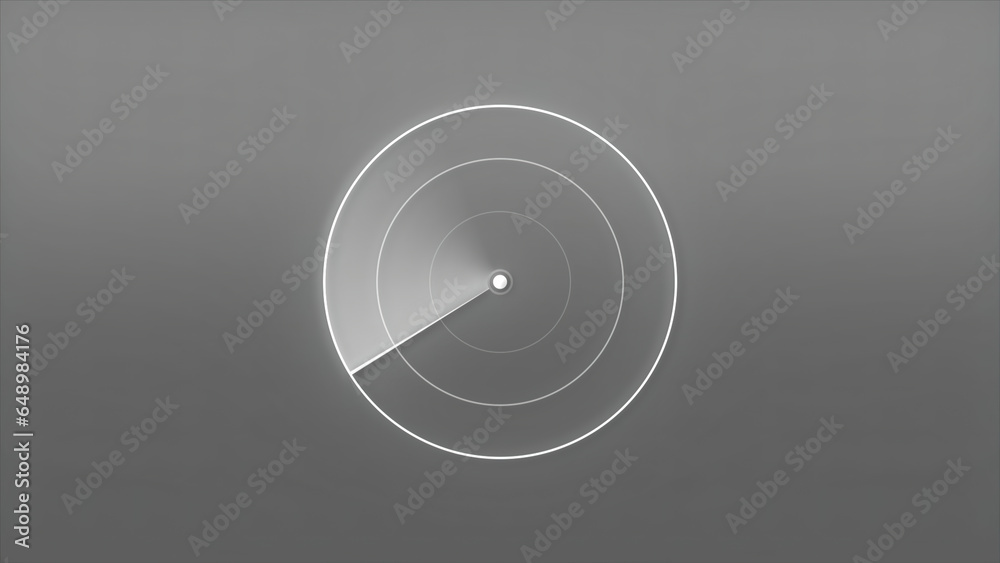 Poster glowing line on navigation radar. motion. simple circle with radar navigation line. simple radar wit