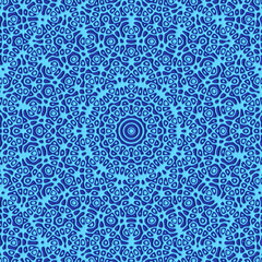 abstract blue background with round pattern illustration