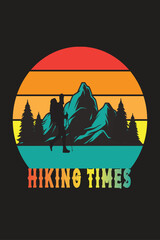 HIKING TIMES T shirt Design