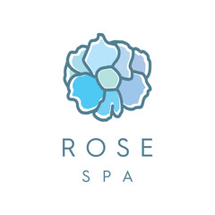 flower spa logo design vector, luxury, health, plant