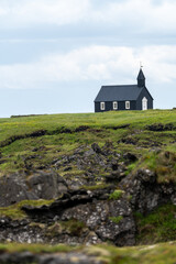 Budir black church at the Snaesfellsnes peninsula in Iceland