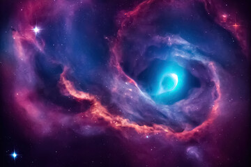 Obraz na płótnie Canvas Universe galaxy black hole science fiction background. Space abstract backdrop.