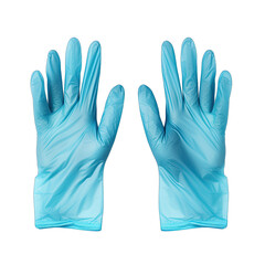 Obraz premium Surgical Gloves in Sterile Field Isolated on Transparent Background
