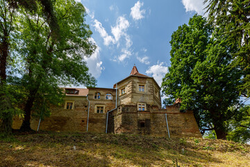 Fototapeta na wymiar The Castle of Bethlen at Cris in Romania