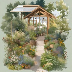 Obraz premium house in the woods