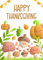 Thanksgiving's Card Invitation