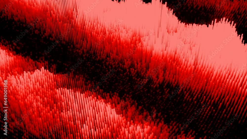 Aufkleber cyber texture with moving waves. design. moving waves on surface of cyber particles. cyber surface t