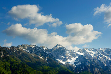 Majestic spring alpine scenery near Logar valley (Logarska dolina), Kamnik Savinja Alps, Slovenia, Europe © Rechitan Sorin