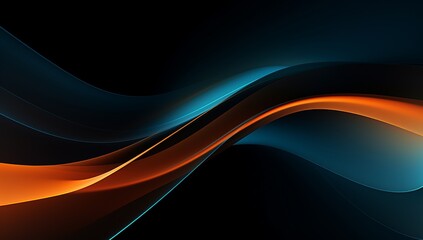 Dynamic abstract wave background with dark blue and gold color. 3D flowing wavy backdrop, for business banner and gaming background