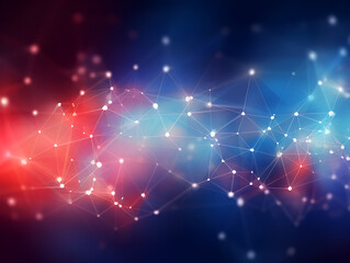 Obraz premium Abstract fantasy technology futuristic background in red and blue