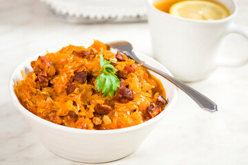 Bigos - a traditional dish of Polish cuisine.