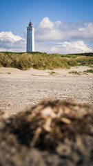 Leuchtturm an der dänischen Nordseeküste