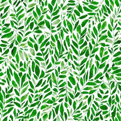 Green leaves seamless background pattern