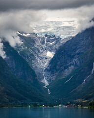 Blick auf einen norwegischen Gletscher