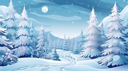 Obraz premium Christmas winter background