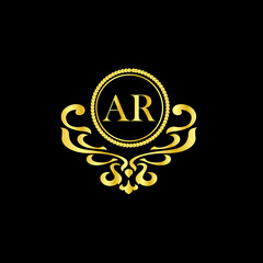 ar vector design luxury logo template