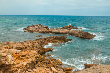 sea and rocks, mediterranean